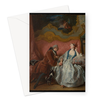 The Declaration of Love ca. 1724 Jean François de Troy - Greeting Card - (Free shipping)