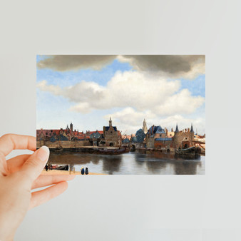 Johannes Vermeer’s View of Delft (ca. 1660–1661 -Classic Postcard - (FREE SHIPPING)