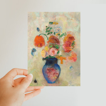 Flowers in a Vase (1910) by Odilon Redon Classic Postcard  - (FREE SHIPPING)