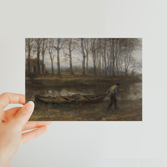 The Sand Bargeman, Jozef Israëls, 1887 -  Classic Postcard - (FREE SHIPPING)