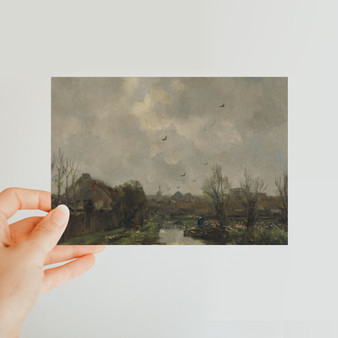 Landschap_in_de_omgeving_van_Den_Haag_Rijksmuseum_jacob-maris Classic Postcard