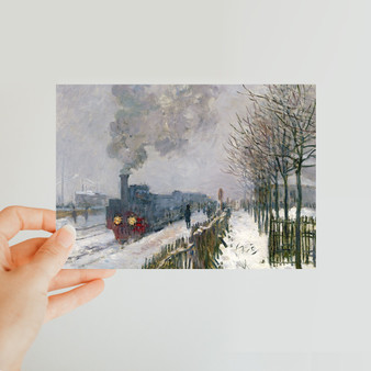 Claude Monet, 1875, Train in the Snow, Musée Marmottan Monet Classic Postcard