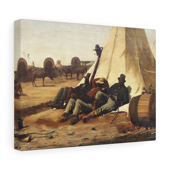 The Bright Side (1866) by Winslow Homer , Stretched Canvas,The Bright Side (1866) by Winslow Homer - Stretched Canvas