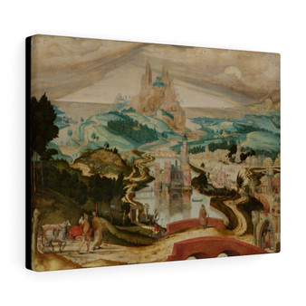  Netherlandish -Stretched Canvas,The Arrival in Bethlehem, ca. 1540, Attributed to Master LC, Netherlandish ,Stretched Canvas,The Arrival in Bethlehem, ca. 1540, Attributed to Master LC, Netherlandish -Stretched Canvas,The Arrival in Bethlehem, ca. 1540, Attributed to Master LC