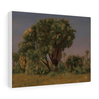  Stretched Canvas,Study of Palm Trees, probably 1868, Jean-Leon Gerome - Stretched Canvas,Study of Palm Trees, probably 1868, Jean-Leon Gerome - Stretched Canvas,Study of Palm Trees, probably 1868, Jean,Leon Gerome 