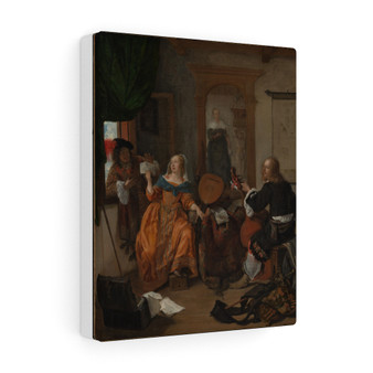 A Musical Party, 1659, Gabriel Metsu, Dutch- Stretched Canvas,A Musical Party, 1659, Gabriel Metsu, Dutch, Stretched Canvas,A Musical Party, 1659, Gabriel Metsu, Dutch- Stretched Canvas