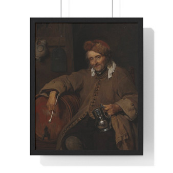  Gabriel Metsu  -  Premium Framed Vertical Poster,The Old Drinker, Gabriel Metsu  ,  Premium Framed Vertical Poster,The Old Drinker, Gabriel Metsu  -  Premium Framed Vertical Poster,The Old Drinker