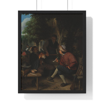  Adriaen van Ostade  -  Premium Framed Vertical Poster,Travelers Resting, Adriaen van Ostade  ,  Premium Framed Vertical Poster,Travelers Resting, Adriaen van Ostade  -  Premium Framed Vertical Poster,Travelers Resting