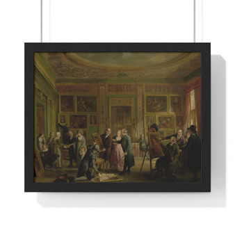 The Art Gallery of Josephus Augustinus Brentano, Adriaan de Lelie ,  Premium Framed Horizontal Poster,The Art Gallery of Josephus Augustinus Brentano, Adriaan de Lelie -  Premium Framed Horizontal Poster,The Art Gallery of Josephus Augustinus Brentano, Adriaan de Lelie -  Premium Framed Horizontal Poster