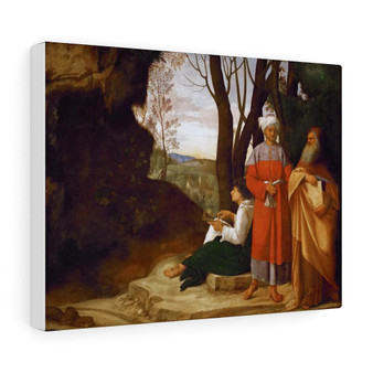 Giorgione's The Three Philosophers  ,  Stretched Canvas,Giorgione's The Three Philosophers  -  Stretched Canvas