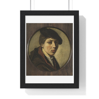 Portrait of a Boy (Judith Leyster)  ,  Premium Framed Vertical Poster,Portrait of a Boy (Judith Leyster)  -  Premium Framed Vertical Poster