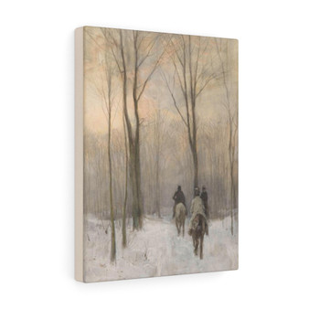  Anton Mauve  -  Stretched Canvas,Riders in the Snow in the Haagse Bos, Anton Mauve  ,  Stretched Canvas,Riders in the Snow in the Haagse Bos, Anton Mauve  -  Stretched Canvas,Riders in the Snow in the Haagse Bos