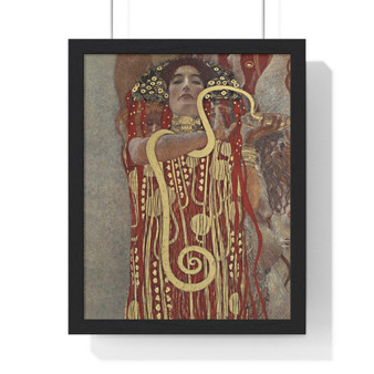 Gustav Klimt's Hygieia  ,  Premium Framed Vertical Poster,Gustav Klimt's Hygieia  -  Premium Framed Vertical Poster