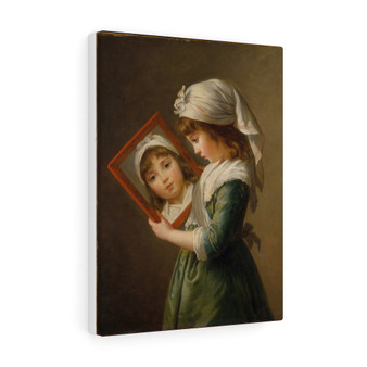 Julie Le Brun, Elisabeth Louise Vigee Le Brun - Stretched Canvas,1819), Looking in a Mirror, 1787, Elisabeth Louise Vigee Le Brun , Stretched Canvas, (1780-1819), Looking in a Mirror, 1787,Julie Le Brun, (1780,Julie Le Brun, (1780-1819), Looking in a Mirror, 1787, Elisabeth Louise Vigee Le Brun - Stretched Canvas