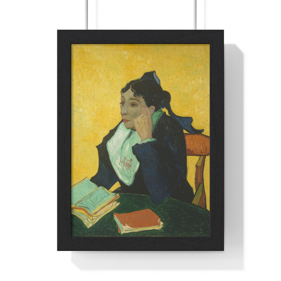 L'Arlésienne  Madame Joseph-Michel Ginoux (Marie Julien) Vincent van Gogh Dutch  -  Premium Framed Vertical Poster,L'Arlésienne  Madame Joseph,Michel Ginoux (Marie Julien) Vincent van Gogh Dutch  ,  Premium Framed Vertical Poster