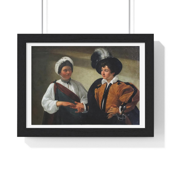 La Diseuse de bonne aventure, Caravaggio -  Premium Framed Horizontal Poster,La Diseuse de bonne aventure, Caravaggio -  Premium Framed Horizontal Poster,La Diseuse de bonne aventure, Caravaggio ,  Premium Framed Horizontal Poster