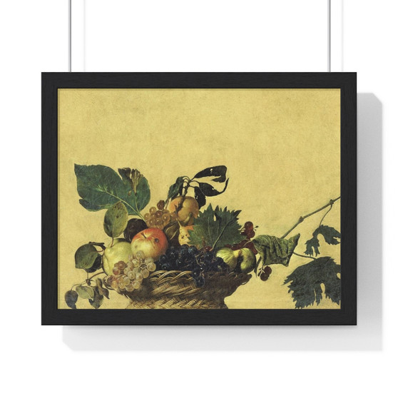  Caravaggio  -  Premium Framed Horizontal Poster,Basket of Fruit, Caravaggio  ,  Premium Framed Horizontal Poster,Basket of Fruit, Caravaggio  -  Premium Framed Horizontal Poster,Basket of Fruit