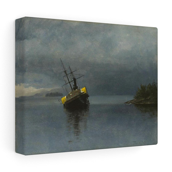 Albert Bierstadt, Wreck of the Ancon  - Stretched Canvas,Albert Bierstadt, Wreck of the Ancon  - Stretched Canvas,Albert Bierstadt, Wreck of the Ancon  , Stretched Canvas