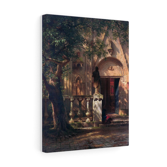 Albert Bierstadt, Sunlight and Shadow  ,  Stretched Canvas,Albert Bierstadt, Sunlight and Shadow  -  Stretched Canvas,Albert Bierstadt, Sunlight and Shadow  -  Stretched Canvas