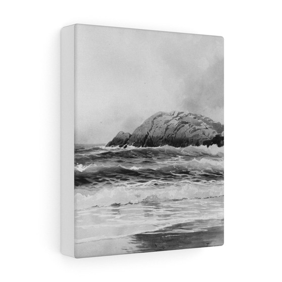 Rocks and Sea, Alfred Thompson, Bricher , Stretched Canvas,Rocks and Sea, Alfred Thompson, Bricher - Stretched Canvas,Rocks and Sea, Alfred Thompson, Bricher - Stretched Canvas