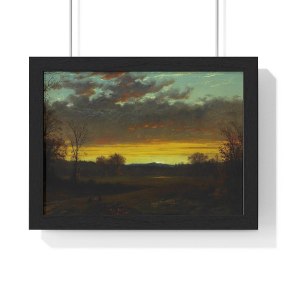 Alfred Thompson Bricher, Twilight in the Wilderness ,  Premium Framed Horizontal Poster,Alfred Thompson Bricher, Twilight in the Wilderness -  Premium Framed Horizontal Poster,Alfred Thompson Bricher, Twilight in the Wilderness -  Premium Framed Horizontal Poster