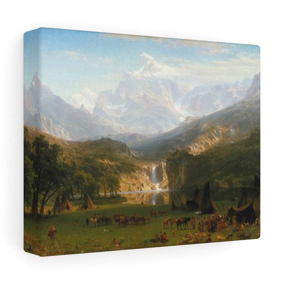 The Rocky Mountains, Lander's Peak,  Albert Bierstadt American   ,  Stretched Canvas,The Rocky Mountains, Lander's Peak,  Albert Bierstadt American   -  Stretched Canvas,The Rocky Mountains, Lander's Peak,  Albert Bierstadt American   -  Stretched Canvas