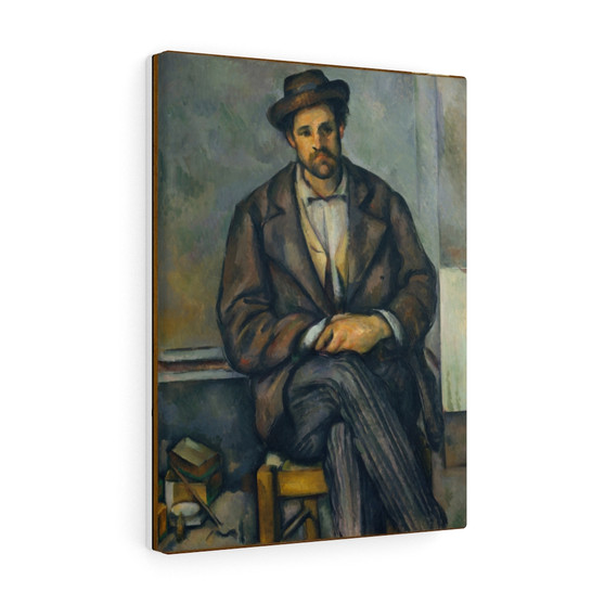 Seated Peasant ca. 1892,96 Paul Cezanne French , Stretched Canvas,Seated Peasant ca. 1892-96 Paul Cezanne French - Stretched Canvas