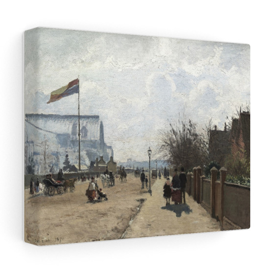 The Crystal Palace (1871) by Camille Pissarro- Stretched Canvas,The Crystal Palace (1871) by Camille Pissarro, Stretched Canvas