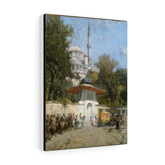  Alberto Pasini, Italian - Stretched Canvas,A Mosque, 1872, Alberto Pasini, Italian , Stretched Canvas,A Mosque, 1872, Alberto Pasini, Italian - Stretched Canvas,A Mosque, 1872