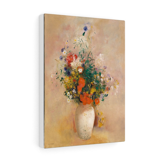Vase of Flowers (Pink Background) ca. 1906 Odilon Redon French, Stretched Canvas,Vase of Flowers (Pink Background) ca. 1906 Odilon Redon French- Stretched Canvas
