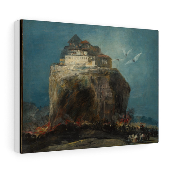  Stretched Canvas,A City on a Rock, Style of Goya, Spanish- Stretched Canvas,A City on a Rock, Style of Goya, Spanish- Stretched Canvas,A City on a Rock, Style of Goya, Spanish