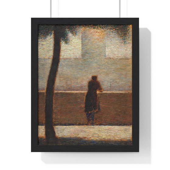 A Man Leaning on a Parapet,  Georges Seurat  ,  Premium Framed Vertical Poster,A Man Leaning on a Parapet,  Georges Seurat  -  Premium Framed Vertical Poster,A Man Leaning on a Parapet,  Georges Seurat  -  Premium Framed Vertical Poster
