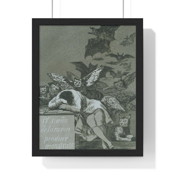   Premium Framed Vertical Poster,De slaap van de rede brengt monsters voort, Francisco de Goya  -  Premium Framed Vertical Poster,De slaap van de rede brengt monsters voort, Francisco de Goya  -  Premium Framed Vertical Poster,De slaap van de rede brengt monsters voort, Francisco de Goya  