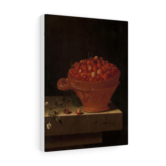  Adriaen Coorte  -  Stretched Canvas,A Bowl of Strawberries on a Stone Plinth, Adriaen Coorte  ,  Stretched Canvas,A Bowl of Strawberries on a Stone Plinth, Adriaen Coorte  -  Stretched Canvas,A Bowl of Strawberries on a Stone Plinth