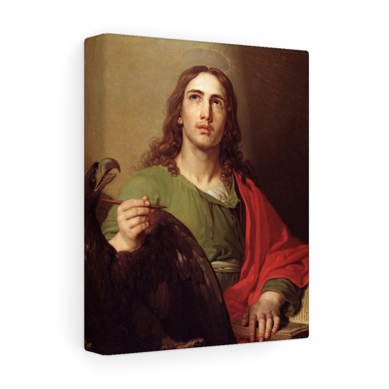 St John the Evangelist by Vladimir Borovikovsky  ,  Stretched Canvas,St John the Evangelist by Vladimir Borovikovsky  -  Stretched Canvas