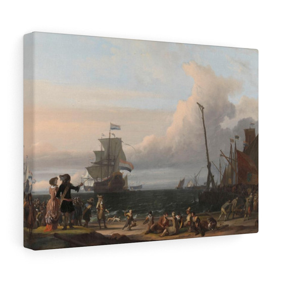 Dutch Ships in the Roads of Texel; in the middle the 'Gouden Leeuw', the Flagship of Cornelis Tromp, Ludolf Bakhuysen  -  Stretched Canvas,Dutch Ships in the Roads of Texel; in the middle the 'Gouden Leeuw', the Flagship of Cornelis Tromp, Ludolf Bakhuysen  ,  Stretched Canvas,Dutch Ships in the Roads of Texel; in the middle the 'Gouden Leeuw', the Flagship of Cornelis Tromp, Ludolf Bakhuysen  -  Stretched Canvas