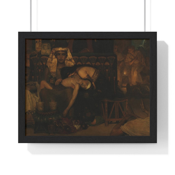 The Death of the Pharaoh’s Firstborn Son, Lourens Alma Tadema  ,  Premium Framed Horizontal Poster,The Death of the Pharaoh’s Firstborn Son, Lourens Alma Tadema  -  Premium Framed Horizontal Poster,The Death of the Pharaoh’s Firstborn Son, Lourens Alma Tadema  -  Premium Framed Horizontal Poster