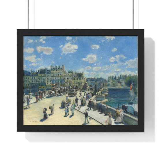 Auguste Renoir, Pont Neuf, Paris , Premium Framed Horizontal Poster,Auguste Renoir, Pont Neuf- Paris - Premium Framed Horizontal Poster,Auguste Renoir, Pont Neuf- Paris - Premium Framed Horizontal Poster