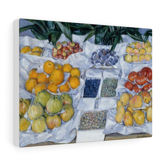  Fruit Displayed on a Stand  -  Stretched Canvas,Gustave Caillebotte, Fruit Displayed on a Stand  ,  Stretched Canvas,Gustave Caillebotte, Fruit Displayed on a Stand  -  Stretched Canvas,Gustave Caillebotte