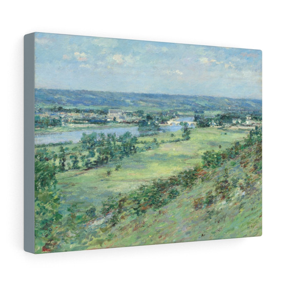 Theodore Robinson , The Valley of the Seine, from the Hills of Giverny, 1892 , Stretched Canvas,Theodore Robinson - The Valley of the Seine- from the Hills of Giverny- 1892 - Stretched Canvas