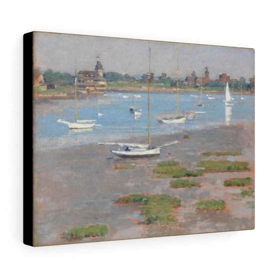  Stretched Canvas,Low Tide, Riverside Yacht Club 1894 Theodore Robinson American - Stretched Canvas,Low Tide, Riverside Yacht Club 1894 Theodore Robinson American - Stretched Canvas,Low Tide, Riverside Yacht Club 1894 Theodore Robinson American 