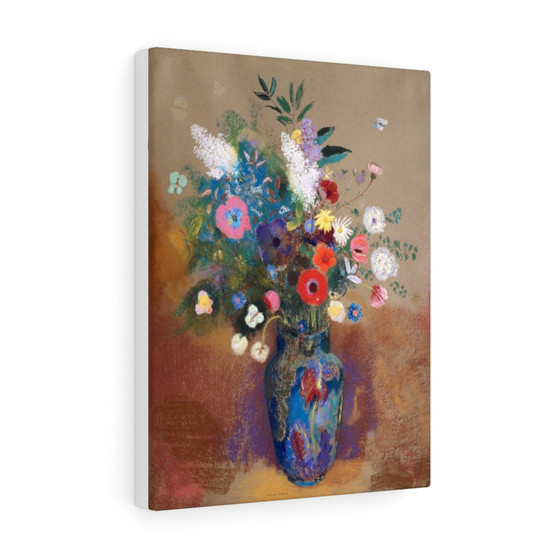 Bouquet of Flowers (1900—1905) by Odilon Redon - Stretched Canvas,Bouquet of Flowers (1900—1905) by Odilon Redon , Stretched Canvas