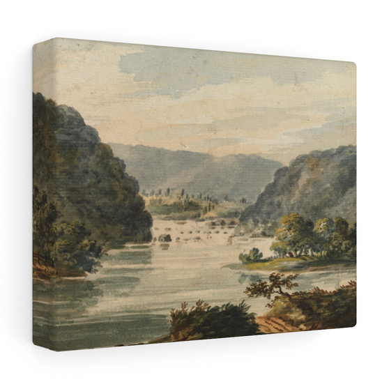  Russian - Stretched Canvas,A View of the Potomac at Harpers Ferry, 1811,ca. 1813, Pavel Petrovich Svinin, Russian , Stretched Canvas,A View of the Potomac at Harpers Ferry, 1811-ca. 1813, Pavel Petrovich Svinin, Russian - Stretched Canvas,A View of the Potomac at Harpers Ferry, 1811-ca. 1813, Pavel Petrovich Svinin