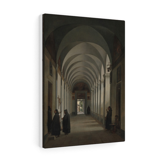  Rome 1808 François Marius Granet French- Stretched Canvas,Monks in the Cloister of the Church of Gesù e Maria, Rome 1808 François Marius Granet French, Stretched Canvas,Monks in the Cloister of the Church of Gesù e Maria, Rome 1808 François Marius Granet French- Stretched Canvas,Monks in the Cloister of the Church of Gesù e Maria
