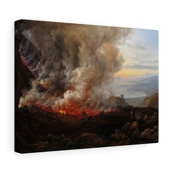 An Eruption of Vesuvius, 1824, Johan Christian Dahl- Stretched Canvas,An Eruption of Vesuvius, 1824, Johan Christian Dahl- Stretched Canvas,An Eruption of Vesuvius, 1824, Johan Christian Dahl, Stretched Canvas