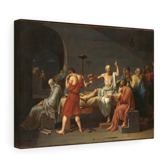 The Death of Socrates 1787 Jacques Louis David French: Stretched Canvas,The Death of Socrates 1787 Jacques Louis David French, Stretched Canvas