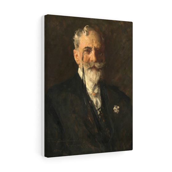 William Merritt Chase - Self-Portrait -1915: Stretched Canvas,William Merritt Chase , Self,Portrait ,1915: Stretched Canvas,William Merritt Chase - Self-Portrait -1915, Stretched Canvas