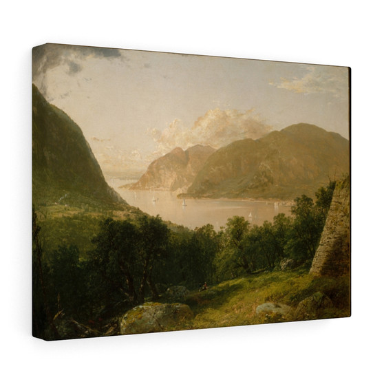  John Frederick Kensett, American- Stretched Canvas,Hudson River Scene, 1857, John Frederick Kensett, American, Stretched Canvas,Hudson River Scene, 1857, John Frederick Kensett, American- Stretched Canvas,Hudson River Scene, 1857