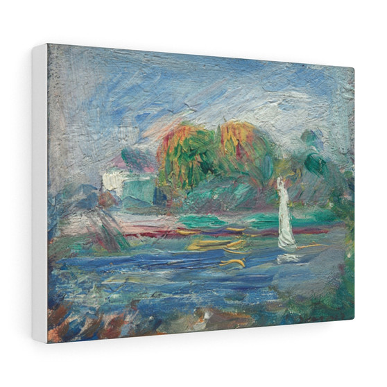 1900) ,  Stretched Canvas,Auguste Renoir's The Blue River (1890-1900) -  Stretched Canvas,Auguste Renoir's The Blue River (1890