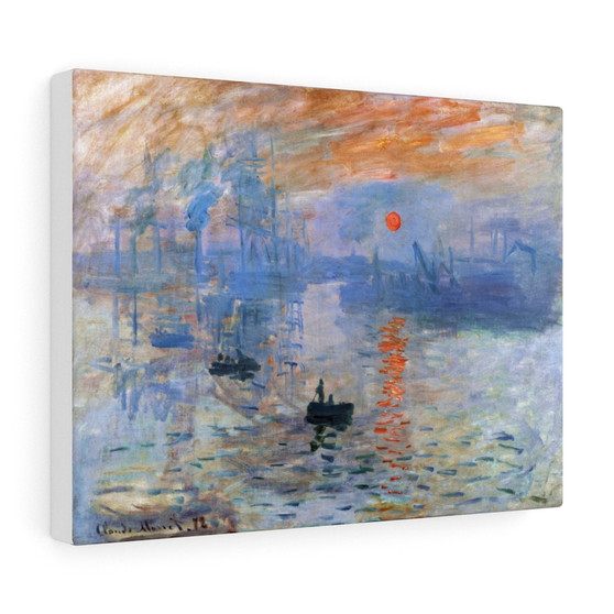 Claude Monet's Impression, Sunrise (1872) famous painting , Stretched Canvas,Claude Monet's Impression, Sunrise (1872) famous painting - Stretched Canvas,Claude Monet's Impression, Sunrise (1872) famous painting - Stretched Canvas